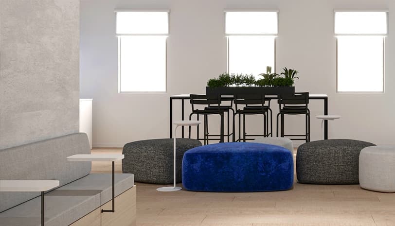 Shared desks in the MAKTABI coworking space