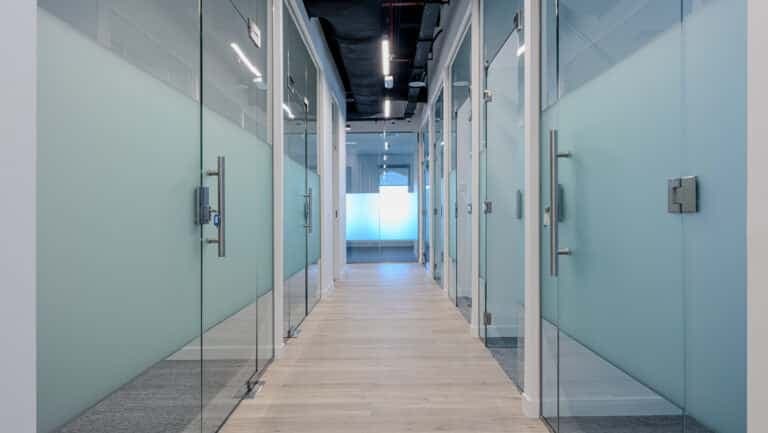 Private office corridor